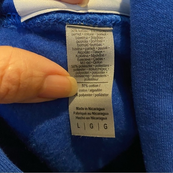 NWT~BOEING 747 Graphic Blue Fleece Lined Hoodie Sweatshirt Size Large-Unisex - Picture 6 of 7